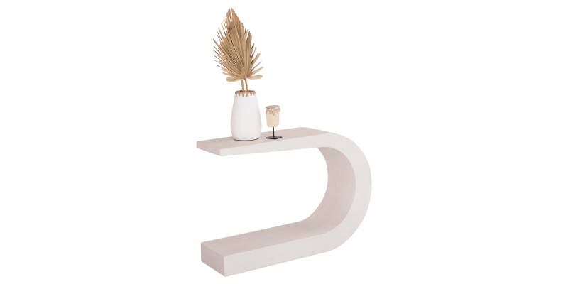 ΚΟΝΣΟΛΑ ΣΕΙΡΑ SANTORINI HM18049 MDF ΣΕ ΥΠΟΛΕΥΚΟ ΧΡΩΜΑ 110x30x70Υεκ.
