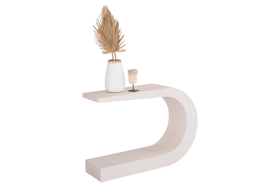 ΚΟΝΣΟΛΑ ΣΕΙΡΑ SANTORINI HM18049 MDF ΣΕ ΥΠΟΛΕΥΚΟ ΧΡΩΜΑ 110x30x70Υεκ.