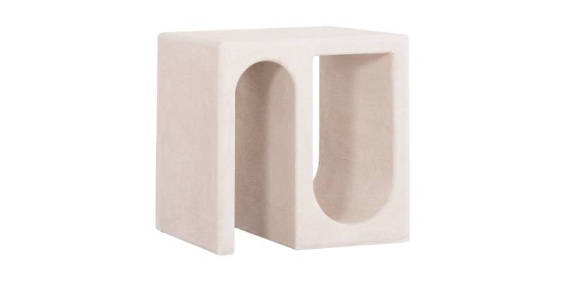 ΤΡΑΠΕΖΙ ΣΑΛΟΝΙΟΥ ΣΕΙΡΑ SANTORINI HM18070 MDF ΣΕ ΥΠΟΛΕΥΚΟ ΧΡΩΜΑ 48x38x48,5Υεκ.