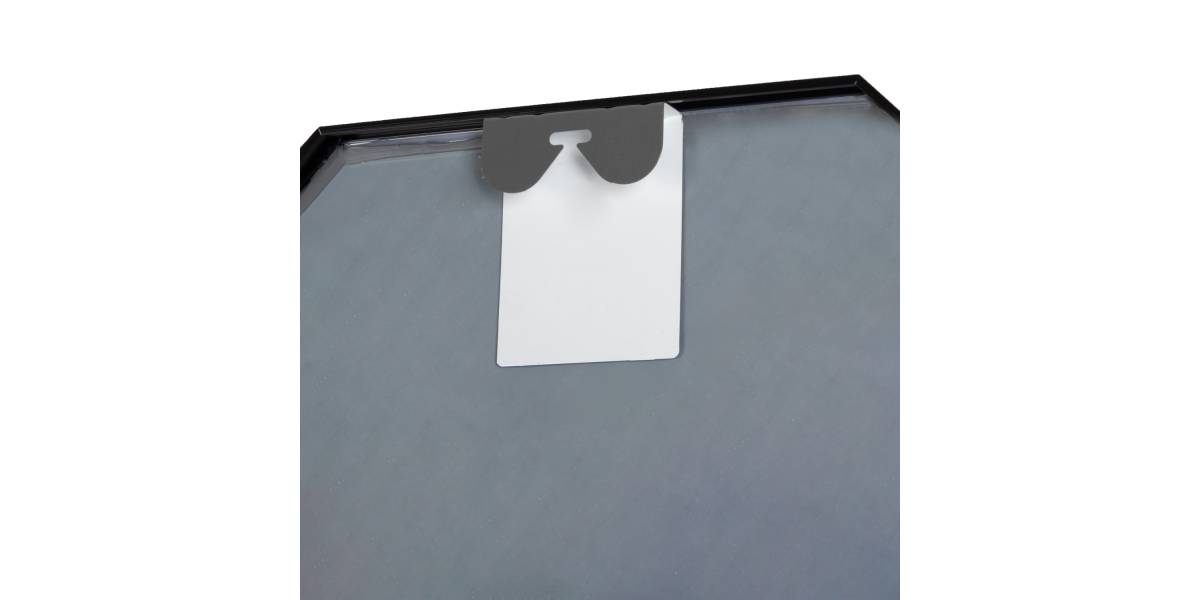 ΚΑΘΡΕΠΤΗΣ ΤΟΙΧΟΥ ΣΕΙΡΑ ARCHER HM4499.01 ΠΛΑΙΣΙΟ ΟΚΤΑΓΩΝΟ ΑΛΟΥΜΙΝΙΟΥ ΜΑΥΡΟ Φ74εκ