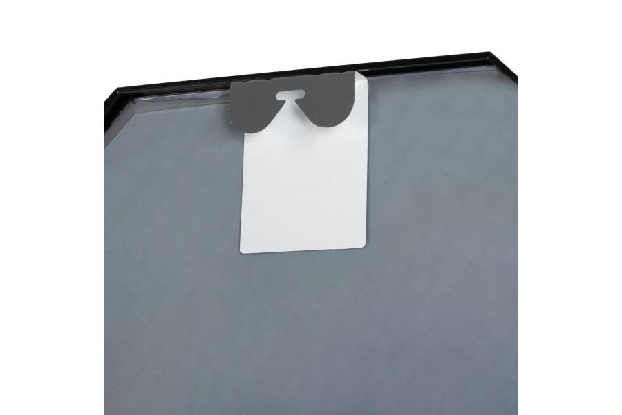 ΚΑΘΡΕΠΤΗΣ ΤΟΙΧΟΥ ΣΕΙΡΑ ARCHER HM4499.01 ΠΛΑΙΣΙΟ ΟΚΤΑΓΩΝΟ ΑΛΟΥΜΙΝΙΟΥ ΜΑΥΡΟ Φ74εκ