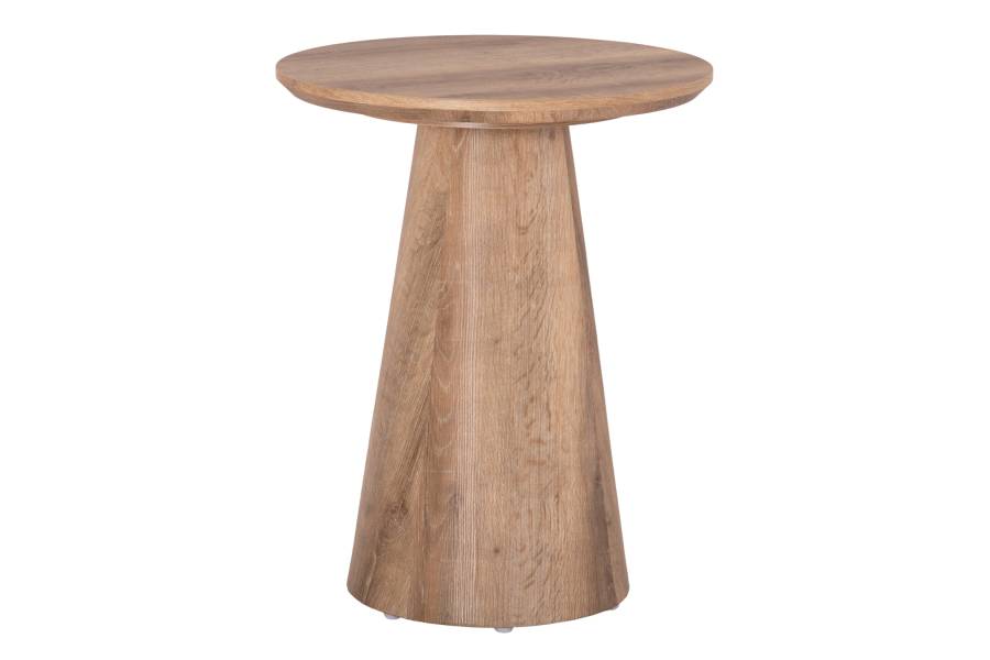 ΒΟΗΘΗΤΙΚΟ ΤΡΑΠΕΖΑΚΙ KARAN HM18029 MDF ΣΕ ΦΥΣΙΚΟ ΧΡΩΜΑ ΞΥΛΟΥ Φ45x56,5Υεκ