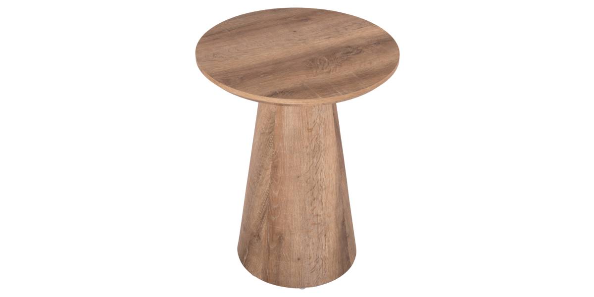 ΒΟΗΘΗΤΙΚΟ ΤΡΑΠΕΖΑΚΙ KARAN HM18029 MDF ΣΕ ΦΥΣΙΚΟ ΧΡΩΜΑ ΞΥΛΟΥ Φ45x56,5Υεκ