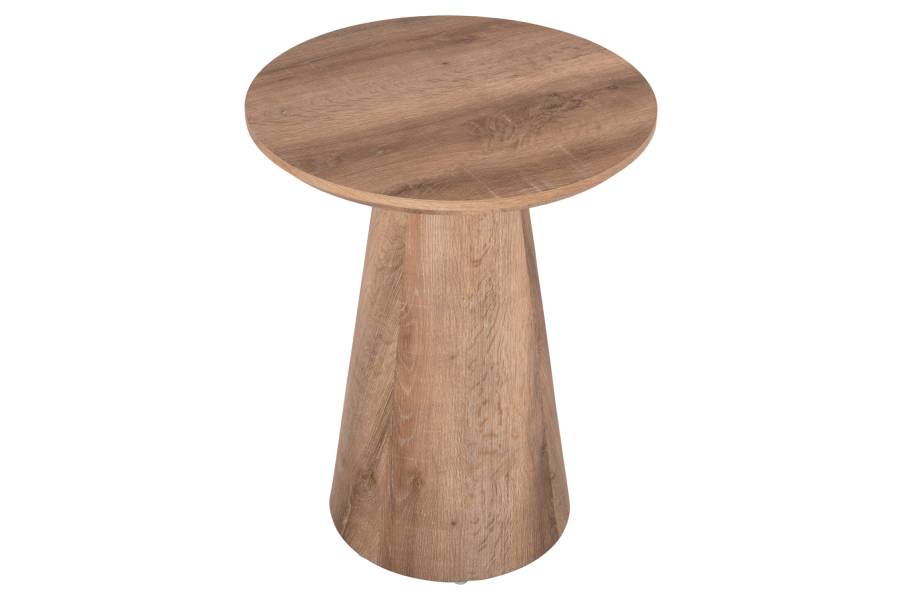 ΒΟΗΘΗΤΙΚΟ ΤΡΑΠΕΖΑΚΙ KARAN HM18029 MDF ΣΕ ΦΥΣΙΚΟ ΧΡΩΜΑ ΞΥΛΟΥ Φ45x56,5Υεκ