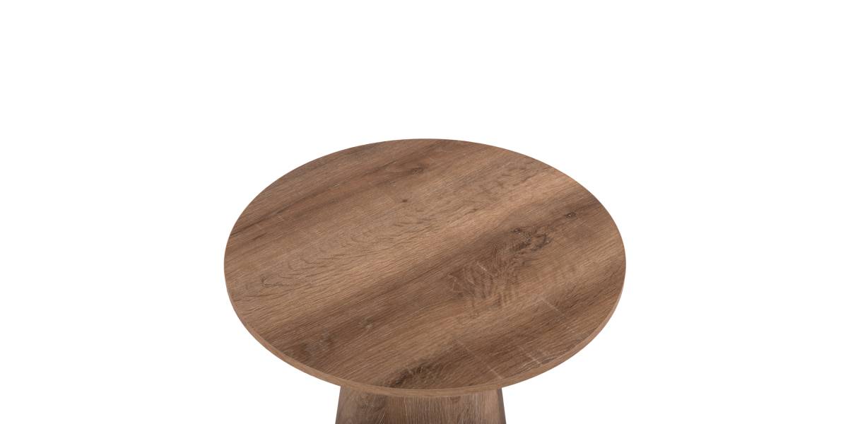 ΒΟΗΘΗΤΙΚΟ ΤΡΑΠΕΖΑΚΙ KARAN HM18029 MDF ΣΕ ΦΥΣΙΚΟ ΧΡΩΜΑ ΞΥΛΟΥ Φ45x56,5Υεκ