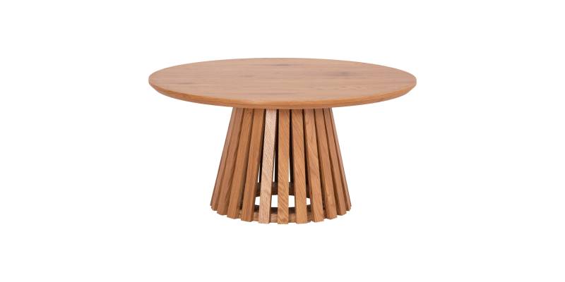 ΤΡΑΠΕΖΙ ΣΑΛΟΝΙΟΥ TALBERT HM18024 MDF ΣΕ ΑΝΟΙΧΤΟ ΦΥΣΙΚΟ ΞΥΛΟΥ Φ80x40,5Υεκ.