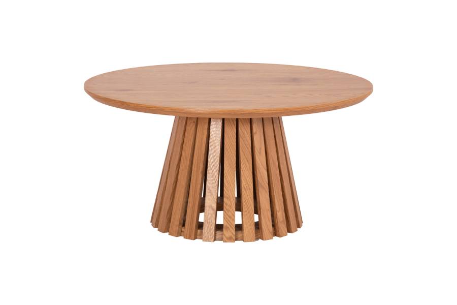 ΤΡΑΠΕΖΙ ΣΑΛΟΝΙΟΥ TALBERT HM18024 MDF ΣΕ ΑΝΟΙΧΤΟ ΦΥΣΙΚΟ ΞΥΛΟΥ Φ80x40,5Υεκ.