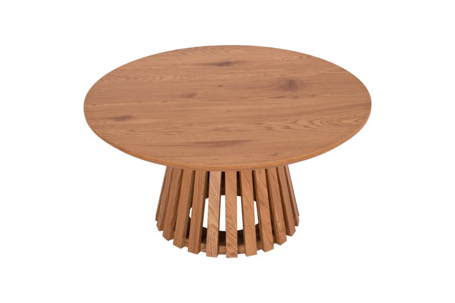 ΤΡΑΠΕΖΙ ΣΑΛΟΝΙΟΥ TALBERT HM18024 MDF ΣΕ ΑΝΟΙΧΤΟ ΦΥΣΙΚΟ ΞΥΛΟΥ Φ80x40,5Υεκ.