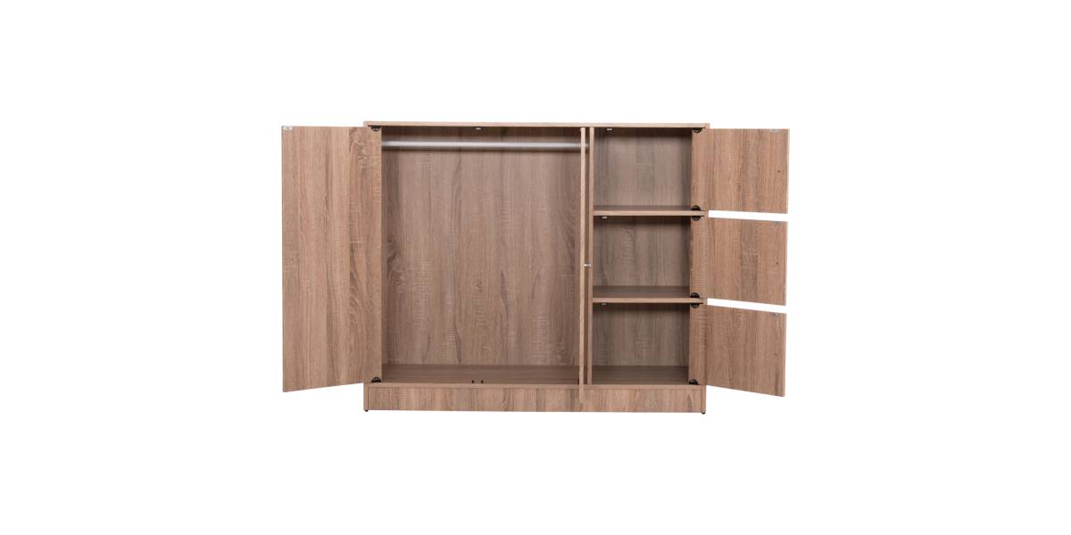 ΝΤΟΥΛΑΠΙ ΜΕ 4 ΑΠΟΘ.ΧΩΡΟΥΣ MATIN HM2480.02 SONAMA OAK ΜΕΛΑΜΙΝΗ 117x39,5x99,5Υεκ