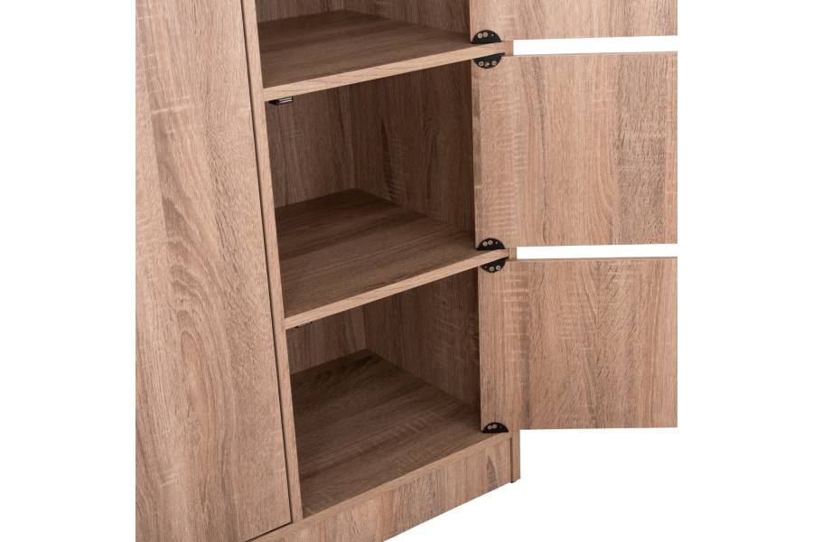 ΝΤΟΥΛΑΠΙ ΜΕ 4 ΑΠΟΘ.ΧΩΡΟΥΣ MATIN HM2480.02 SONAMA OAK ΜΕΛΑΜΙΝΗ 117x39,5x99,5Υεκ