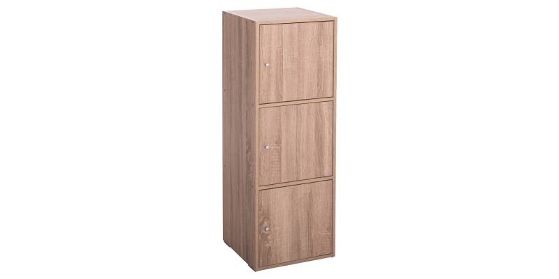 ΝΤΟΥΛΑΠΙ ΜΕ 3 ΑΠΟΘ. ΧΩΡΟΥΣ SORIANO HM9939.11 SONAMA OAK ΜΕΛΑΜΙΝΗ 40x39x119Υεκ.