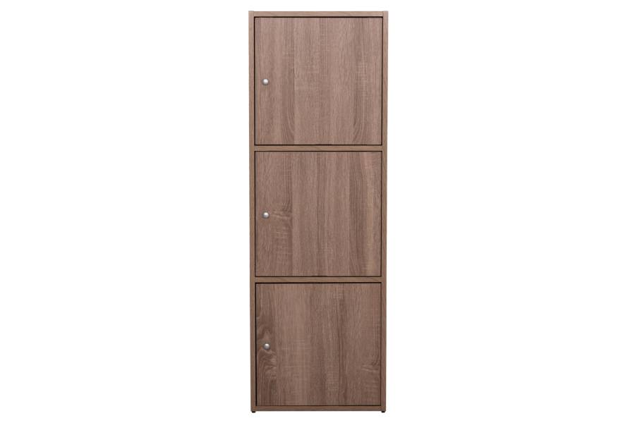 ΝΤΟΥΛΑΠΙ ΜΕ 3 ΑΠΟΘ. ΧΩΡΟΥΣ SORIANO HM9939.11 SONAMA OAK ΜΕΛΑΜΙΝΗ 40x39x119Υεκ.