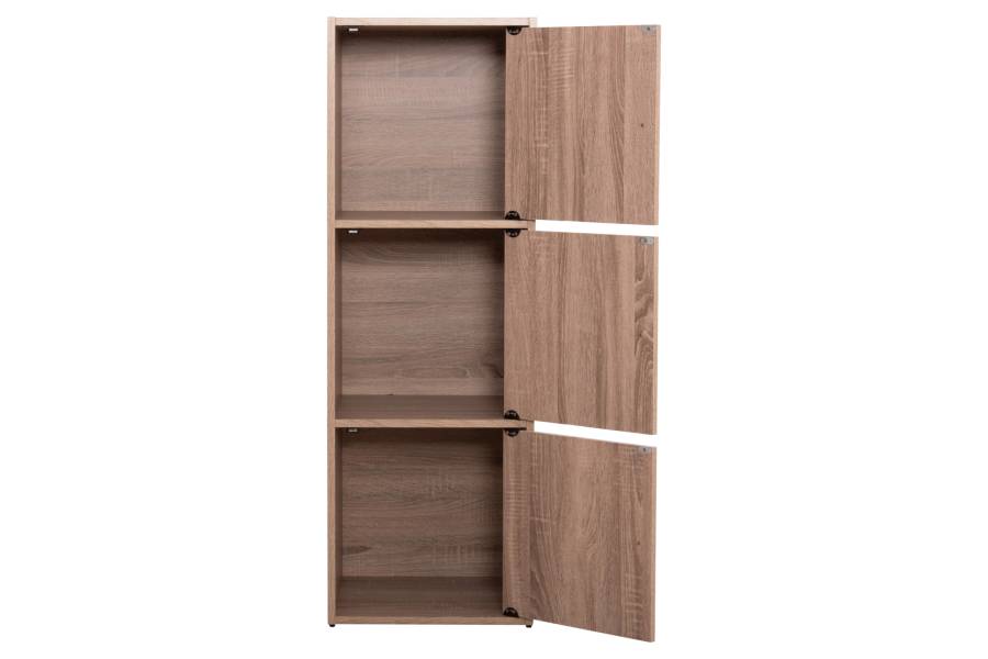 ΝΤΟΥΛΑΠΙ ΜΕ 3 ΑΠΟΘ. ΧΩΡΟΥΣ SORIANO HM9939.11 SONAMA OAK ΜΕΛΑΜΙΝΗ 40x39x119Υεκ.