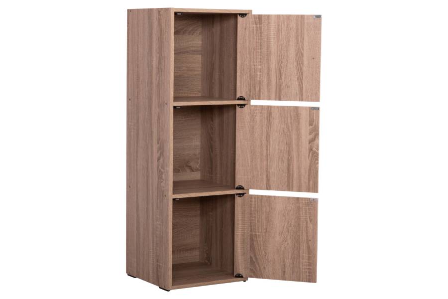 ΝΤΟΥΛΑΠΙ ΜΕ 3 ΑΠΟΘ. ΧΩΡΟΥΣ SORIANO HM9939.11 SONAMA OAK ΜΕΛΑΜΙΝΗ 40x39x119Υεκ.