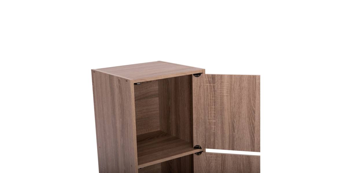ΝΤΟΥΛΑΠΙ ΜΕ 3 ΑΠΟΘ. ΧΩΡΟΥΣ SORIANO HM9939.11 SONAMA OAK ΜΕΛΑΜΙΝΗ 40x39x119Υεκ.