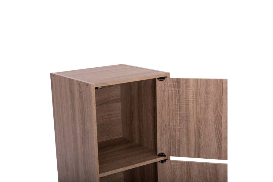 ΝΤΟΥΛΑΠΙ ΜΕ 3 ΑΠΟΘ. ΧΩΡΟΥΣ SORIANO HM9939.11 SONAMA OAK ΜΕΛΑΜΙΝΗ 40x39x119Υεκ.