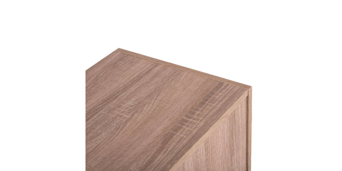 ΝΤΟΥΛΑΠΙ ΜΕ 3 ΑΠΟΘ. ΧΩΡΟΥΣ SORIANO HM9939.11 SONAMA OAK ΜΕΛΑΜΙΝΗ 40x39x119Υεκ.