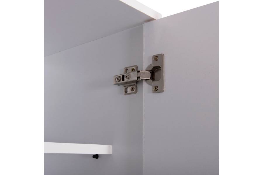ΠΑΠΟΥΤΣΟΘΗΚΗ-ΝΤΟΥΛΑΠΑ CLUSE HM2403.03 ΜΕΛΑΜΙΝΗ ΛΕΥΚΟ ΧΡΩΜΑ 60Χ36,5Χ186,5Υεκ.