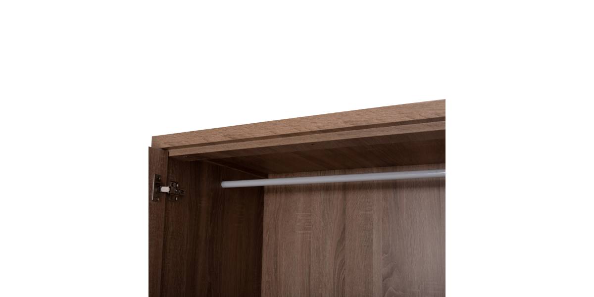 ΝΤΟΥΛΑΠΑ ΜΕ ΚΑΘΡΕΦΤΗ & ΣΥΡΤΑΡΙΑ JARRY HM2485.11 SONAMA OAK ΜΕΛΑΜΙΝΗ 119x48x183Υεκ