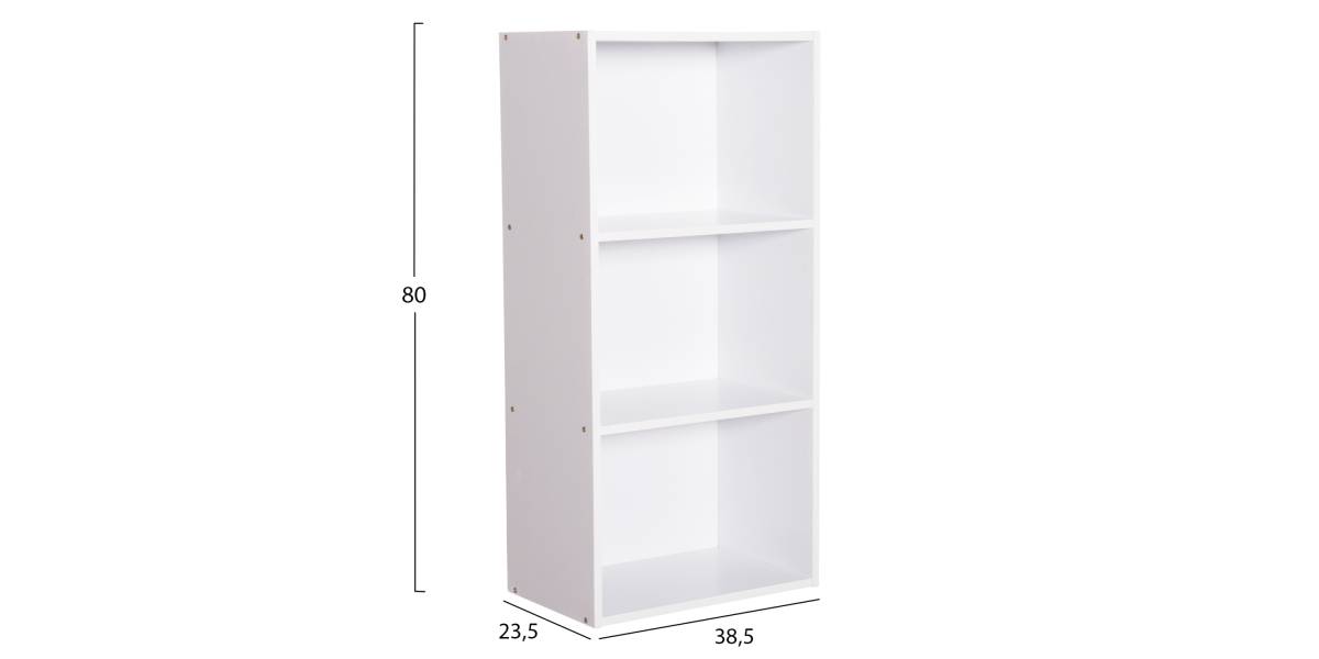 ΡΑΦΙΕΡΑ ΤΟΙΧΟΥ CUBICON HM9941.01 ΛΕΥΚΗ ΜΕΛΑΜΙΝΗ 38,5x23,5x80Υεκ.