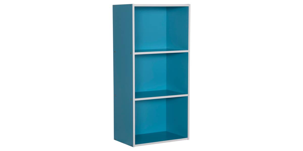 ΡΑΦΙΕΡΑ ΤΟΙΧΟΥ CUBICON HM9941.05 ΜΠΛΕ-ΛΕΥΚΗ ΜΕΛΑΜΙΝΗ 38,5x23,5x80Υεκ.