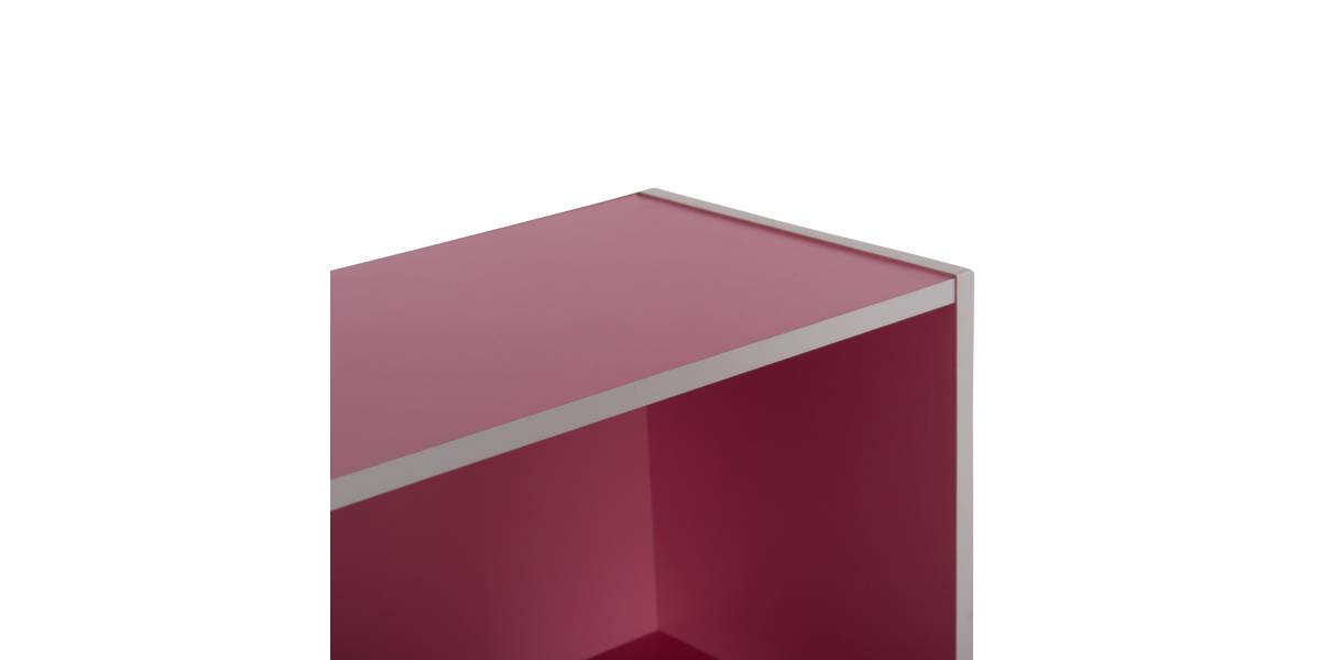 ΡΑΦΙΕΡΑ ΤΟΙΧΟΥ CUBICON HM9941.06 ΡΟΖ-ΛΕΥΚΗ ΜΕΛΑΜΙΝΗ 38,5x23,5x80Υεκ.