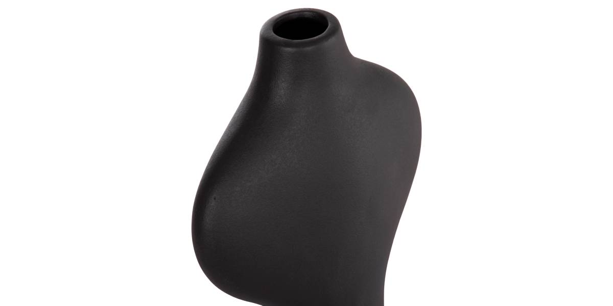 ΕΠΙΤΡΑΠΕΖΙΟ ΚΕΡΑΜΙΚΟ ΔΙΑΚΟΣΜΗΤΙΚΟ ΣΕΙΡΑ ARKEN HM4621.02 ΜΑΥΡΟ ΜΑΤ 18,5x8,5x32Υεκ