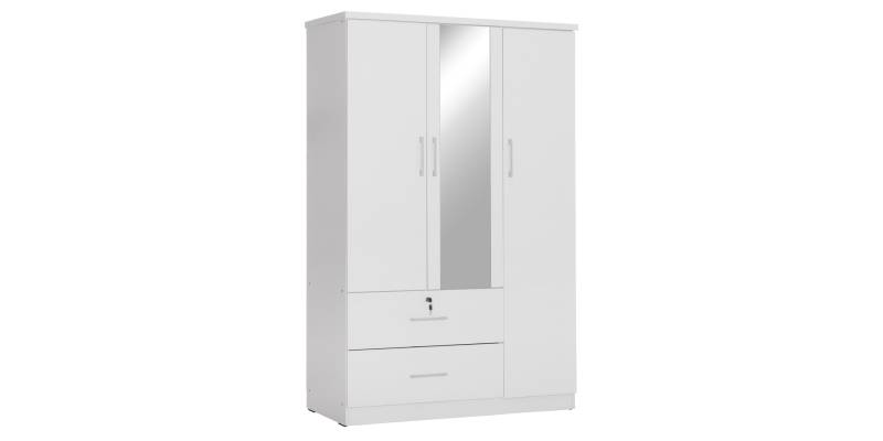 ΝΤΟΥΛΑΠΑ ΜΕ ΚΑΘΡΕΦΤΗ & ΣΥΡΤΑΡΙΑ JARRY HM2485.01 ΛΕΥΚΗ ΜΕΛΑΜΙΝΗ 119x48x183Υεκ