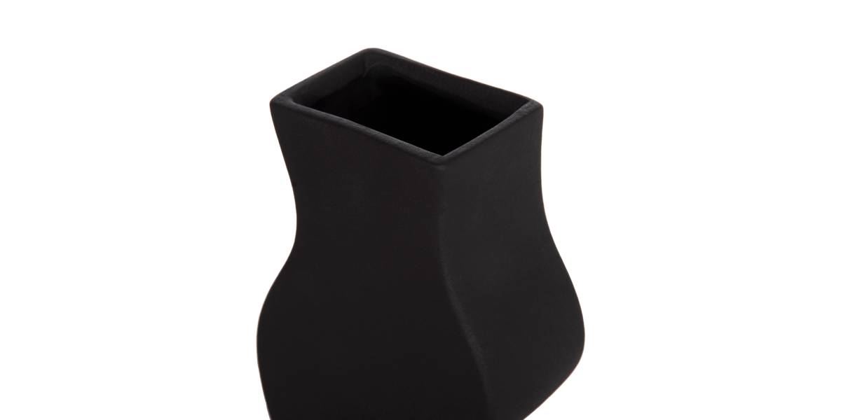 ΕΠΙΤΡΑΠΕΖΙΟ ΚΕΡΑΜΙΚΟ ΔΙΑΚΟΣΜΗΤΙΚΟ ΣΕΙΡΑ SEBOR HM4589.02 ΜΑΥΡΟ ΜΑΤ 14x6.5x30Υεκ