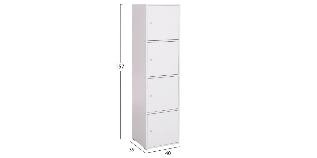 ΝΤΟΥΛΑΠΙ SORIANO HM9940.01 ΛΕΥΚΗ ΜΕΛΑΜΙΝΗ 40x39-41x157Υεκ.