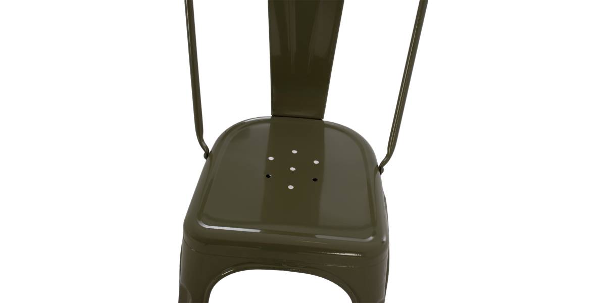 ΚΑΡΕΚΛΑ ΜΕΤΑΛΛΙΚΗ MELITA-PRO HM8641.43 ΣΕ DARK OLIVE GREEN 43x50x82Υεκ.
