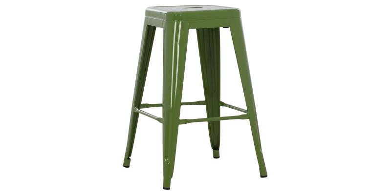 ΣΚΑΜΠΟ ΜΕΣΑΙΟΥ ΥΨΟΥΣ ΜΕΤΑΛΛΙΚΟ MELITA-PRO HM8573.53 ΣΕ LIGHT OLIVE GREEN 43x43x67Υεκ.