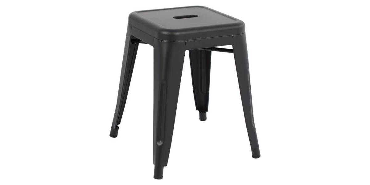 ΣΚΑΜΠΟ ΜΕΤΑΛΛΙΚΟ MELITA HM0096.42 ΣΕ ΜΑΥΡΟ ΜΑΤ ΧΡΩΜΑ 37x37x45Υεκ.