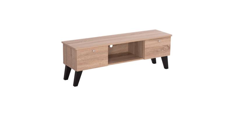 ΕΠΙΠΛΟ ΤΗΛΕΟΡΑΣΗΣ IREN HM2481.01 ΜΕΛΑΜΙΝΗ ΣΕ SONAMA OAK-ΜΑΥΡΟ 120x32,5-34x41Yεκ.
