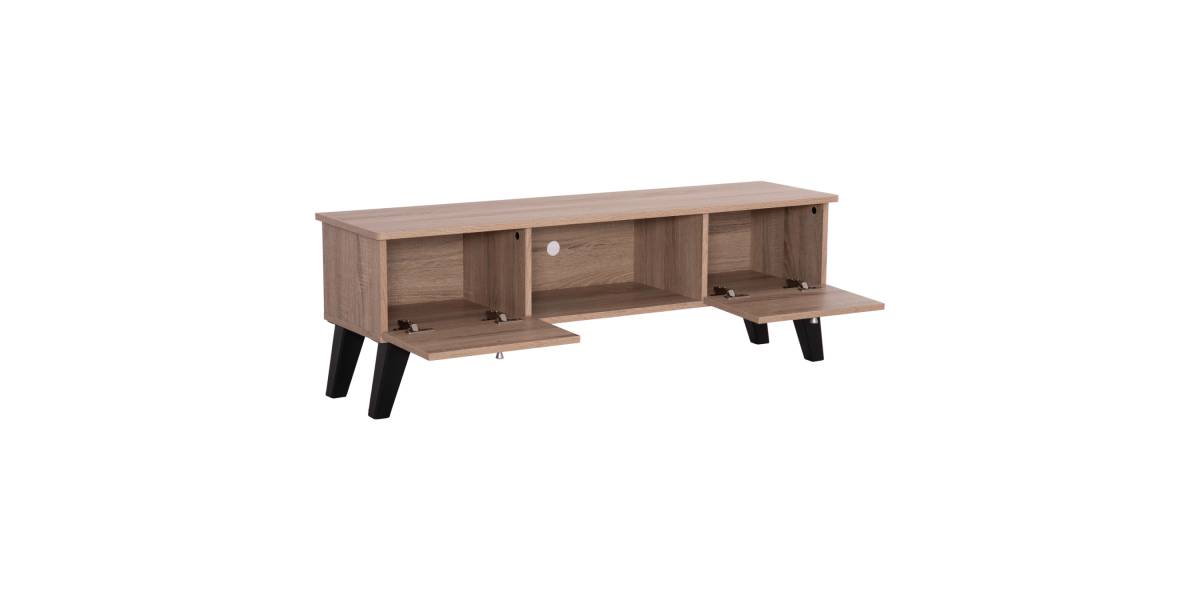 ΕΠΙΠΛΟ ΤΗΛΕΟΡΑΣΗΣ IREN HM2481.01 ΜΕΛΑΜΙΝΗ ΣΕ SONAMA OAK-ΜΑΥΡΟ 120x32,5-34x41Yεκ.
