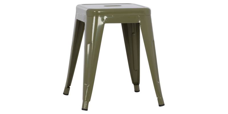 ΣΚΑΜΠΟ ΜΕΤΑΛΛΙΚΟ MELITA HM0096.43 ΣΕ DARK OLIVE ΧΡΩΜΑ 37x37x45Υεκ.