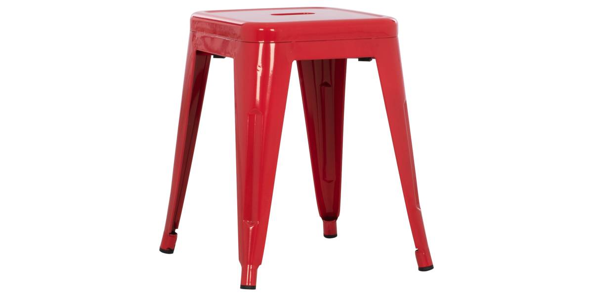 ΣΚΑΜΠΟ ΜΕΤΑΛΛΙΚΟ MELITA HM0096.44 ΣΕ ΚΟΚΚΙΝΟ ΧΡΩΜΑ 37x37x45Υεκ.
