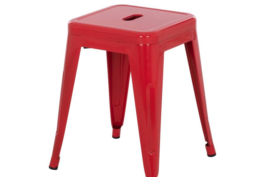 ΣΚΑΜΠΟ ΜΕΤΑΛΛΙΚΟ MELITA HM0096.44 ΣΕ ΚΟΚΚΙΝΟ ΧΡΩΜΑ 37x37x45Υεκ.