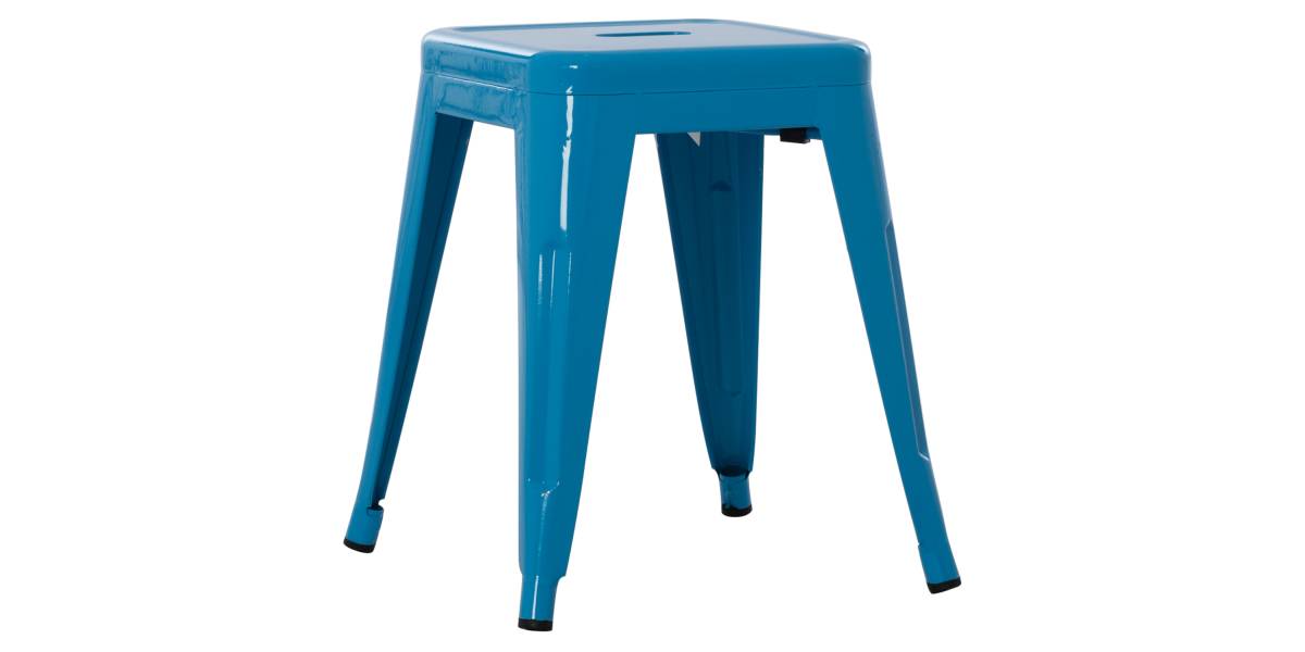 ΣΚΑΜΠΟ ΜΕΤΑΛΛΙΚΟ MELITA HM0096.48 ΣΕ ΜΠΛΕ ΧΡΩΜΑ 37x37x45Υεκ.