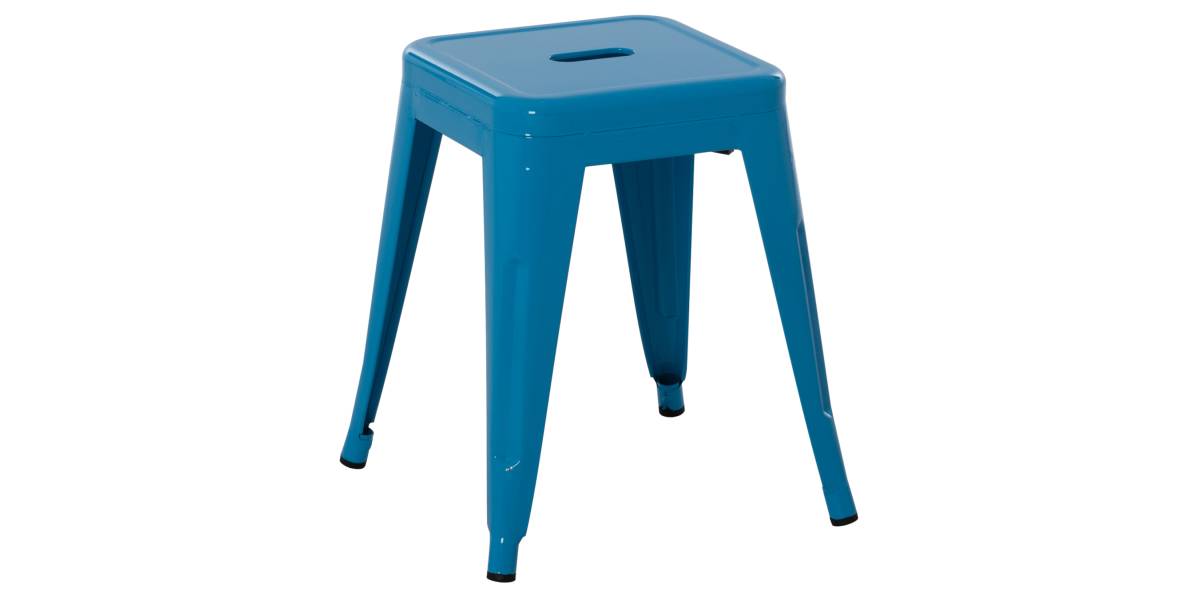 ΣΚΑΜΠΟ ΜΕΤΑΛΛΙΚΟ MELITA HM0096.48 ΣΕ ΜΠΛΕ ΧΡΩΜΑ 37x37x45Υεκ.