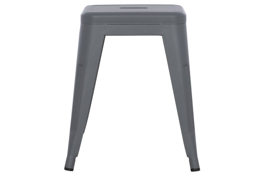 ΣΚΑΜΠΟ ΜΕΤΑΛΛΙΚΟ MELITA HM0096.50 ΣΕ ΓΚΡΙ ΜΑΤ ΧΡΩΜΑ 37x37x45Υεκ.