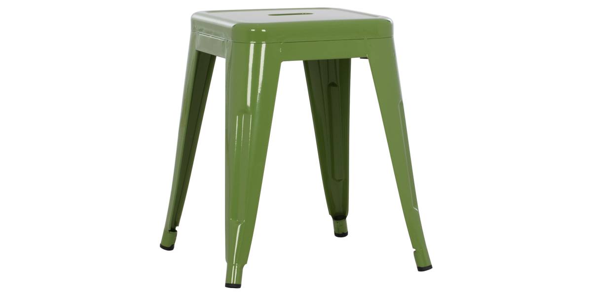 ΣΚΑΜΠΟ ΜΕΤΑΛΛΙΚΟ MELITA HM0096.53 ΣΕ LIGHT OLIVE GREEN ΧΡΩΜΑ 37x37x45Υεκ.