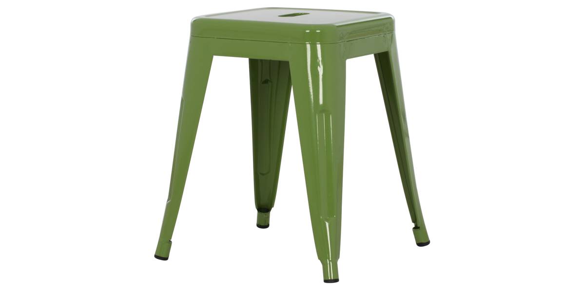 ΣΚΑΜΠΟ ΜΕΤΑΛΛΙΚΟ MELITA HM0096.53 ΣΕ LIGHT OLIVE GREEN ΧΡΩΜΑ 37x37x45Υεκ.