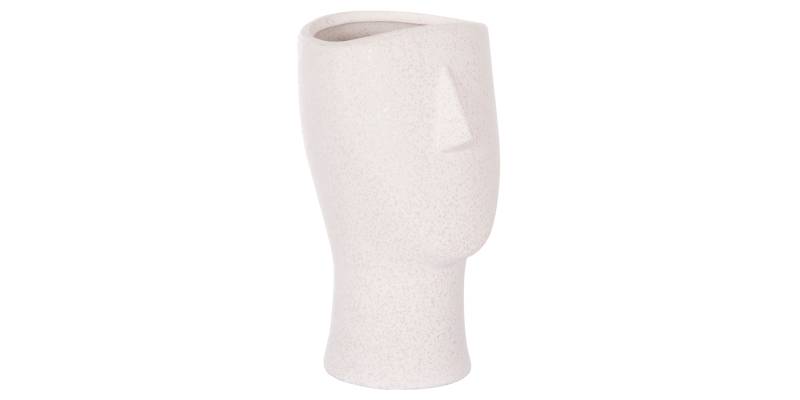 ΕΠΙΤΡΑΠΕΖΙΟ ΚΕΡΑΜΙΚΟ ΔΙΑΚΟΣΜΗΤΙΚΟ HUMANS HM4632 ΥΠΟΛΕΥΚΟ ΚΡΥΣΤΑΛΛΙΚΟ Φ13x22Υεκ