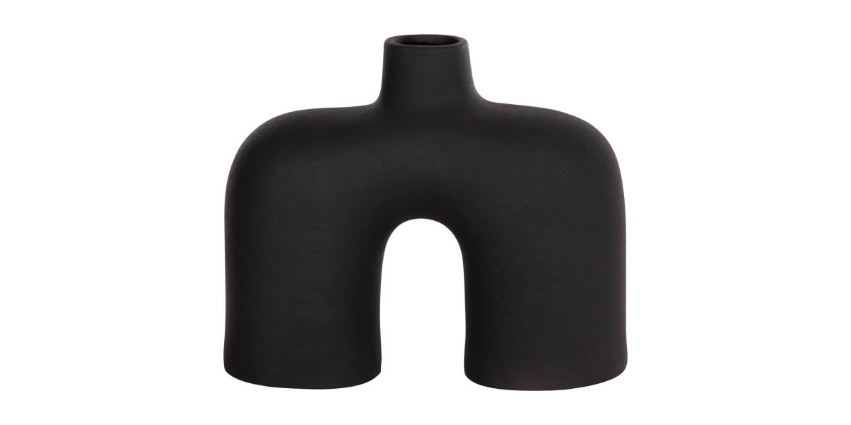 ΕΠΙΤΡΑΠΕΖΙΟ ΚΕΡΑΜΙΚΟ ΔΙΑΚΟΣΜΗΤΙΚΟ ISIL HM4600.02 ΜΑΥΡΟ ΜΑΤ 27x9,5x22,5Y εκ.