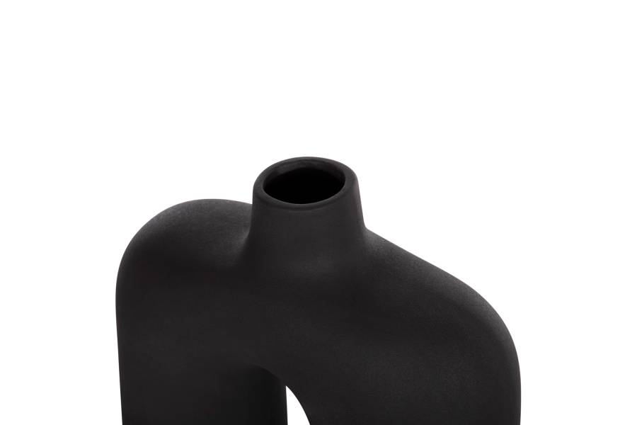 ΕΠΙΤΡΑΠΕΖΙΟ ΚΕΡΑΜΙΚΟ ΔΙΑΚΟΣΜΗΤΙΚΟ ISIL HM4600.02 ΜΑΥΡΟ ΜΑΤ 27x9,5x22,5Y εκ.