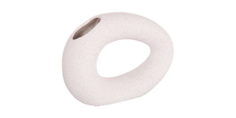 ΕΠΙΤΡΑΠΕΖΙΟ ΚΕΡΑΜΙΚΟ ΔΙΑΚΟΣΜΗΤΙΚΟ ELLIPTO HM4645.01 ΥΠΟΛΕΥΚΟ ΚΡΥΣΤΑΛΛΙΚΟ 23x8x16Υεκ