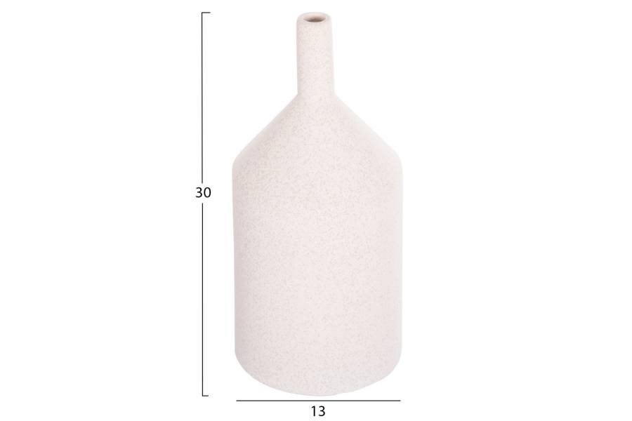 ΕΠΙΤΡΑΠΕΖΙΟ ΚΕΡΑΜΙΚΟ ΔΙΑΚΟΣΜΗΤΙΚΟ GALAD HM4608.01 ΚΡΥΣΤΑΛΛΙΚΟ ΥΠΟΛΕΥΚΟ Φ13x30Υεκ