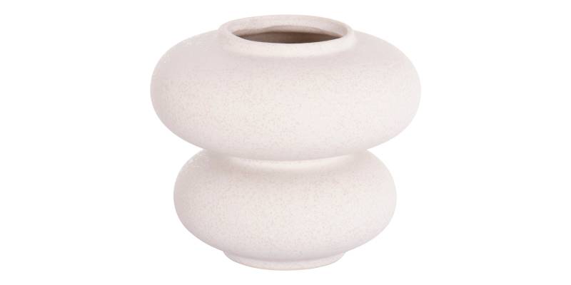 ΕΠΙΤΡΑΠΕΖΙΟ ΚΕΡΑΜΙΚΟ ΔΙΑΚΟΣΜΗΤΙΚΟ ROOK HM4629.01 ΥΠΟΛΕΥΚΟ ΚΡΥΣΤΑΛΛΙΚΟ Φ18x17Υεκ