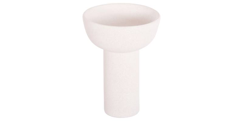 ΕΠΙΤΡΑΠΕΖΙΟ ΚΕΡΑΜΙΚΟ ΔΙΑΚΟΣΜΗΤΙΚΟ ELENDIL HM4602.01 ΥΠΟΛΕΥΚΟ ΚΡΥΣΤΑΛΛΙΚΟ Φ23x32Υ εκ.